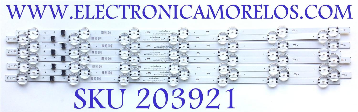 KIT DE LEDS PARA TV LG ( 8 PZ ) / NUMERO DE PARTE EAV65035401 / SSC_Y21SLIM TRIDEN_65UP80_S / SSC_Y21SLIM TRIDEN_65UP80__LGD_(0.6PI)_REV00_210105 / PANEL NC650TQG -AAKH5 / MODELO 65UP80